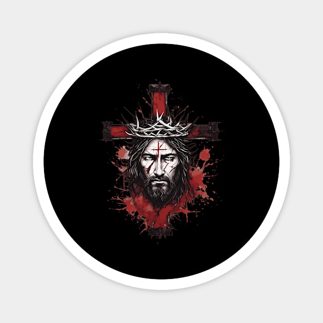 Jesus On The Cross Magnet by animegirlnft